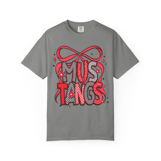 Mustangs Graphic Unisex T-Shirt, Perfect for School Spirit, Gift for Students, Casual Wear, College Events, Sports Team Merchandise