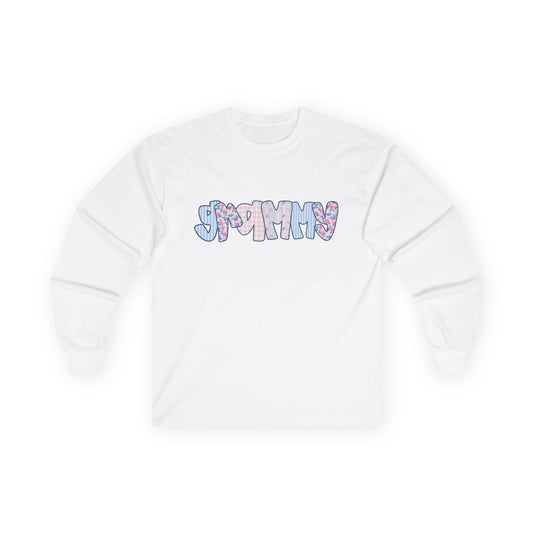 Grammy Pink & Blue Floral Long Sleeve