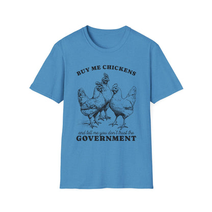 Funny Chicken Government T-Shirt, Humorous Tee, Gift for Chicken Lovers, Farm Animal Humor, Unique Graphic Shirt