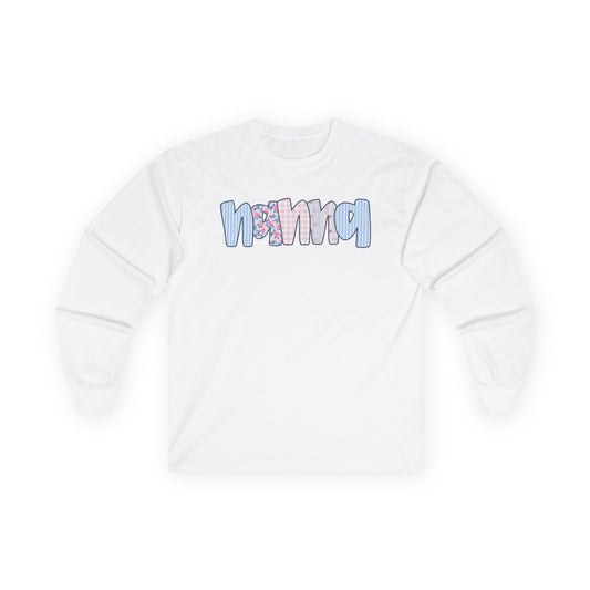 Nanna Pink & Blue Floral Long Sleeve