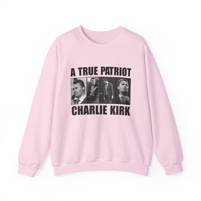 Unisex Heavy Blend™ Crewneck Sweatshirt - A True Patriot Charlie Kirk Sweatshirt, Cozy Gift for Patriots, Political Statement, [...]