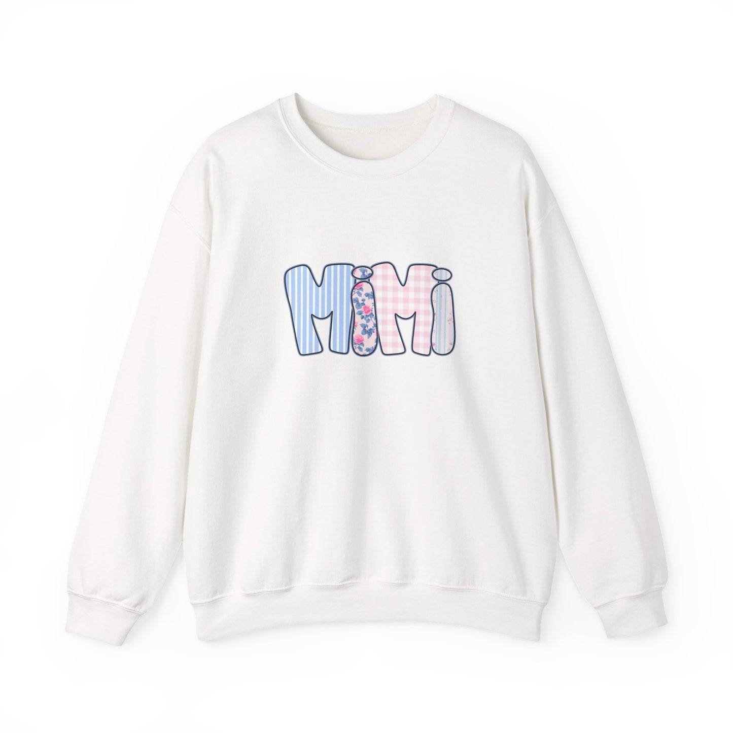 Mimi Pink & Blue Floral Crewneck