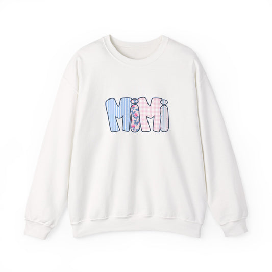 Mimi Pink & Blue Floral Crewneck