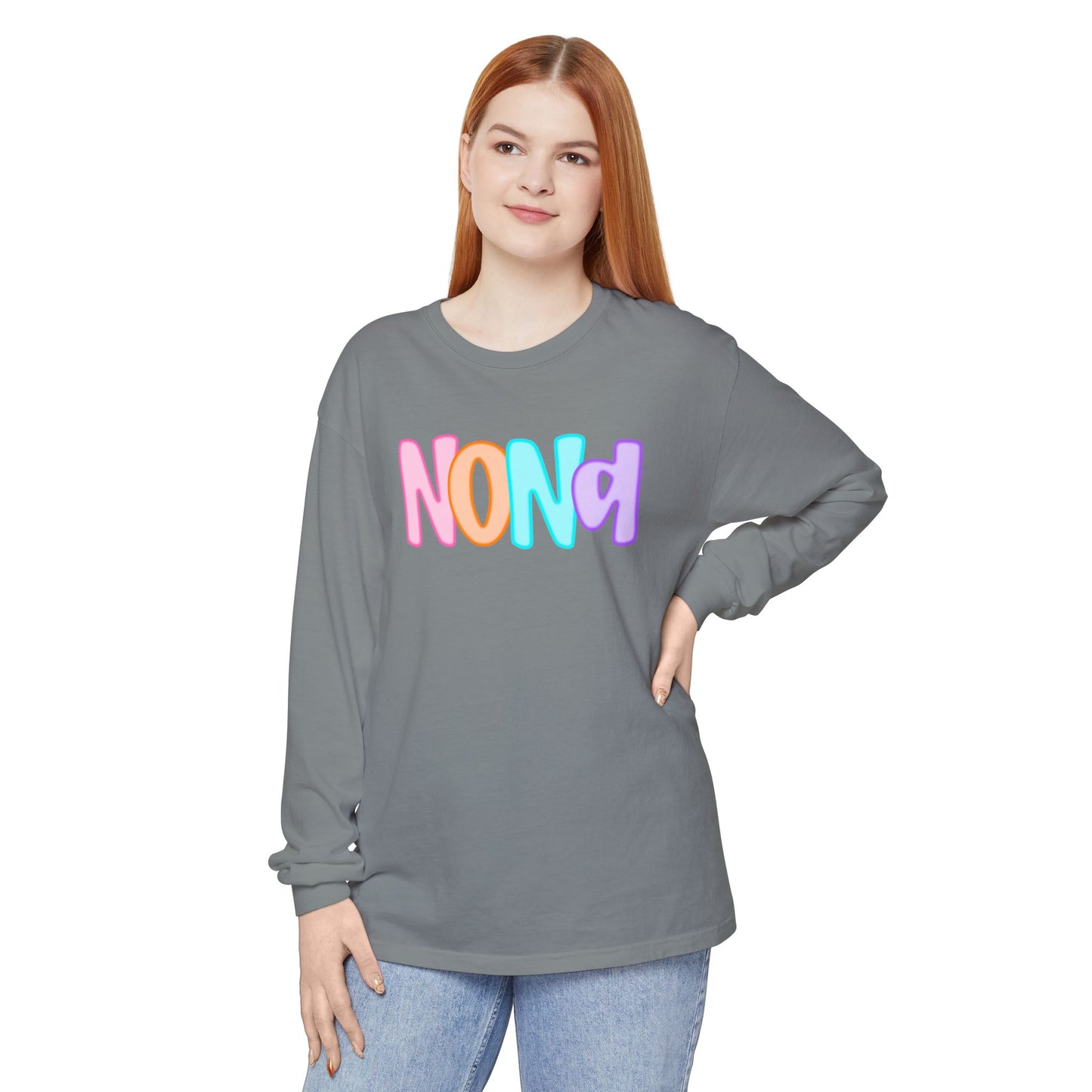 Nona Neon Comfort Color Long Sleeve