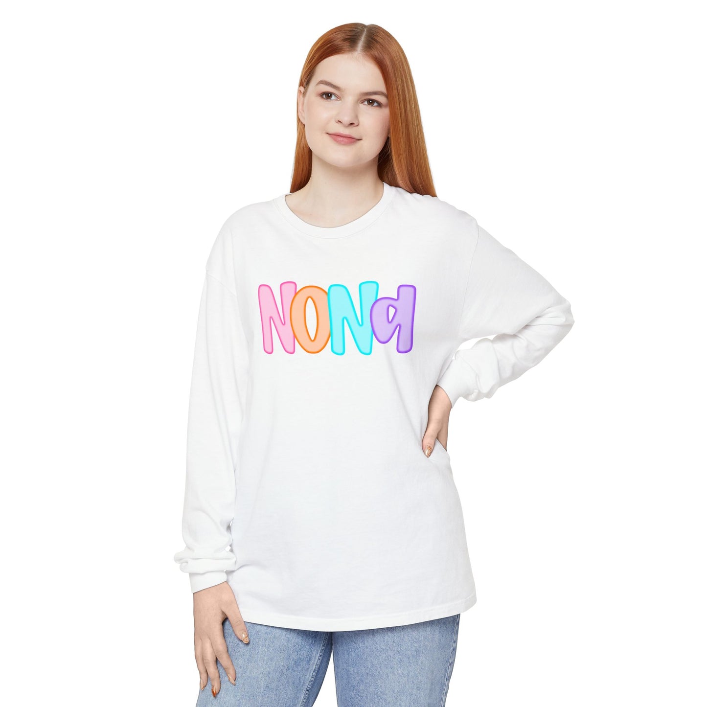 Nona Neon Comfort Color Long Sleeve