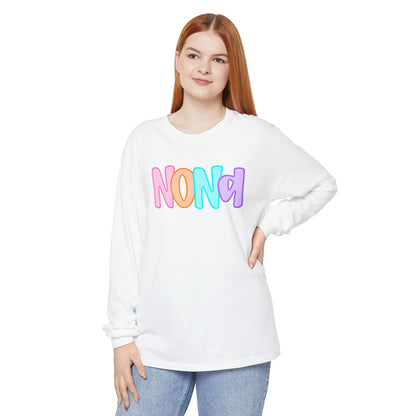 Nona Neon Comfort Color Long Sleeve