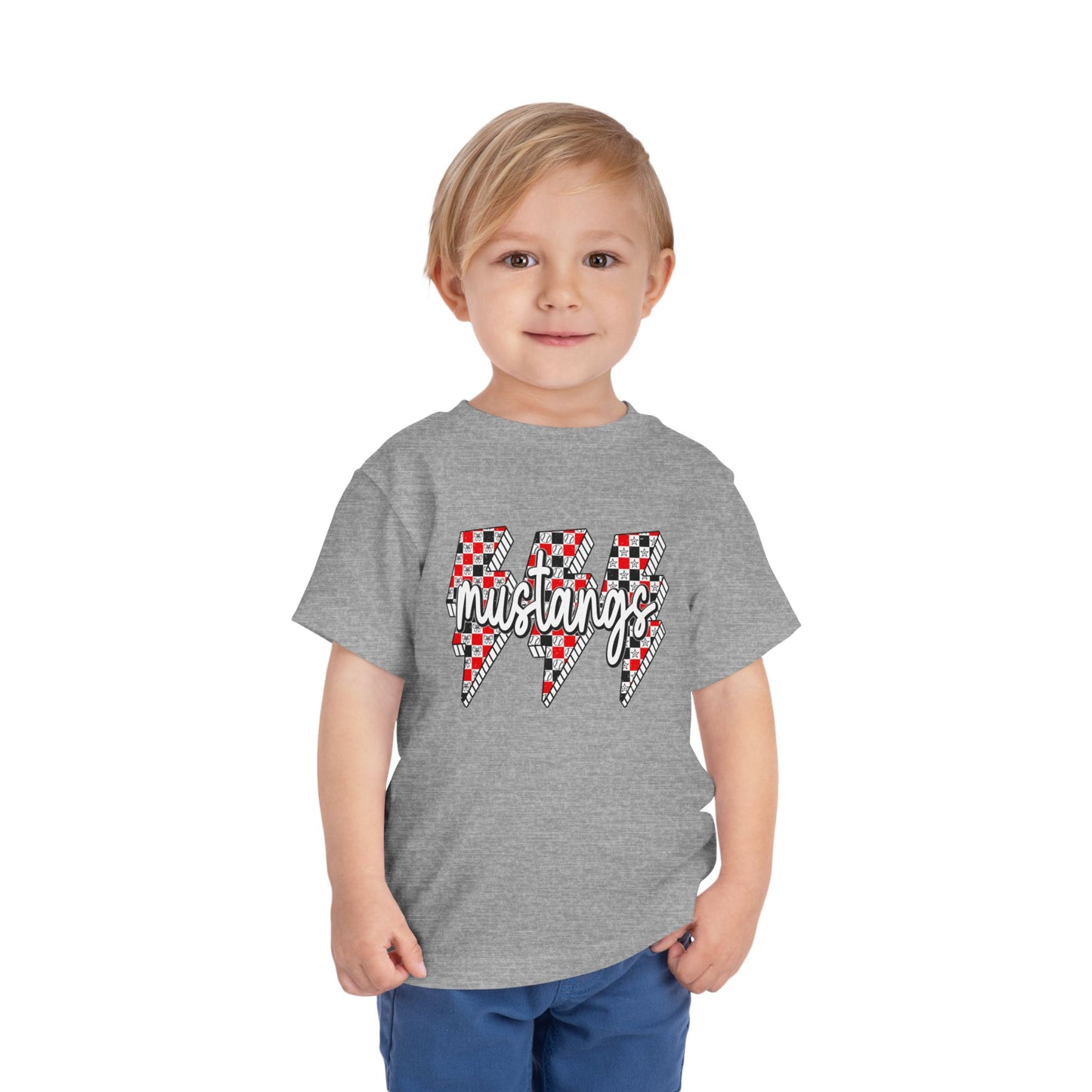 Mustang Lightning Toddler Tee - Fun Kids Wear, Perfect for Birthdays, Family Gatherings, Playdates, and Everyday Adventures