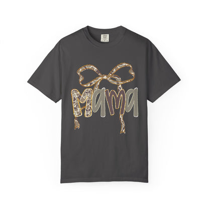 Mama Camo Bow Graphic T-shirt