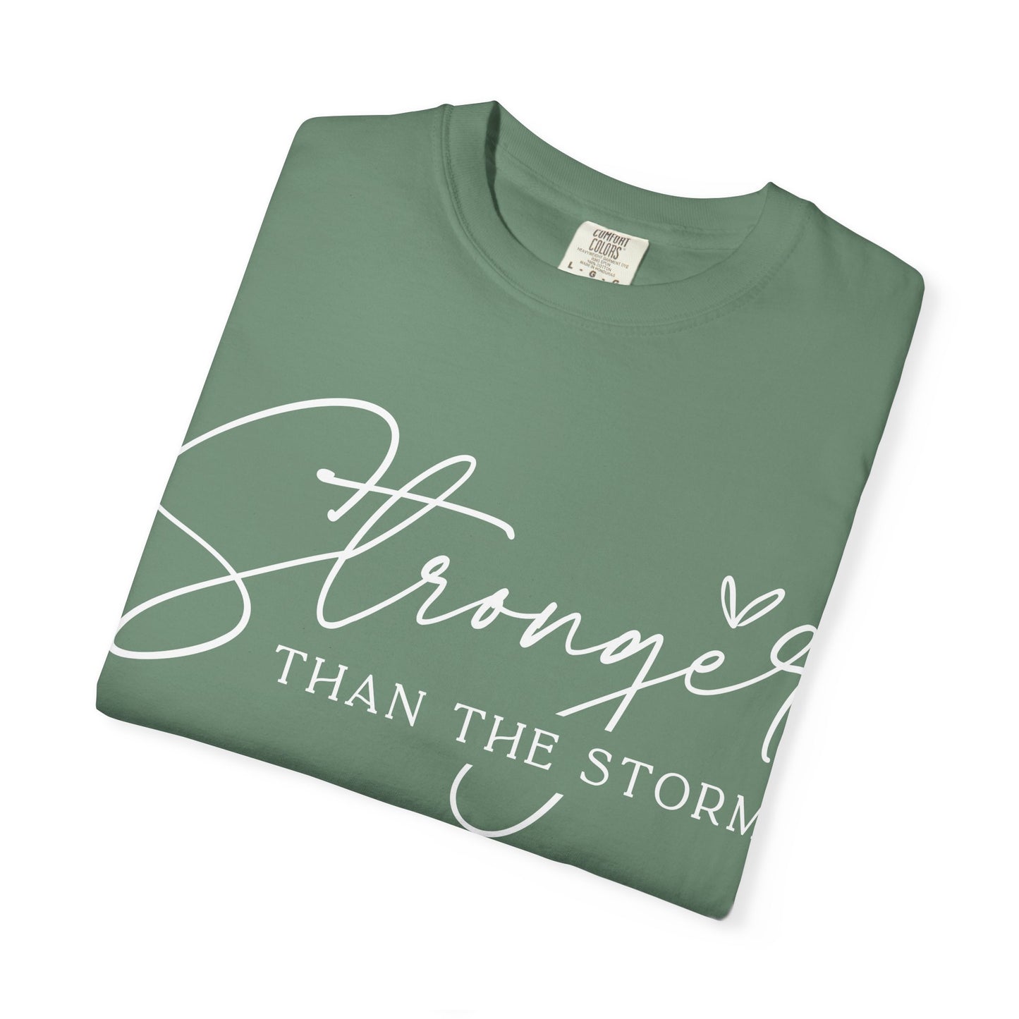 Unisex Motivational T-Shirt, Stronger Than the Storm Design, Inspirational Apparel, Casual Wear, Gift for Her, Positive Vibes