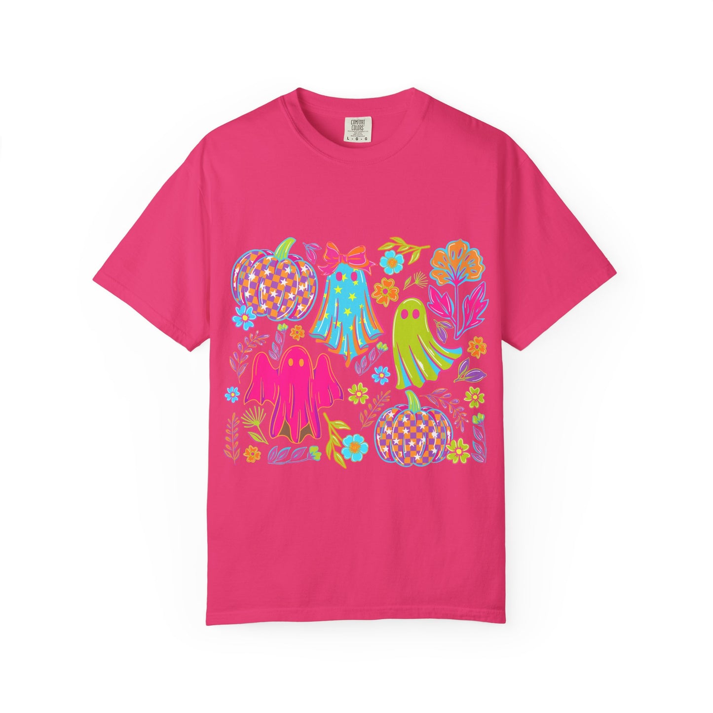 Colorful Halloween T-Shirt, Unisex Spooky Tee, Ghost & Pumpkin Design, Fall Festival Wear, Halloween Costume Alternative, Gift for [...]