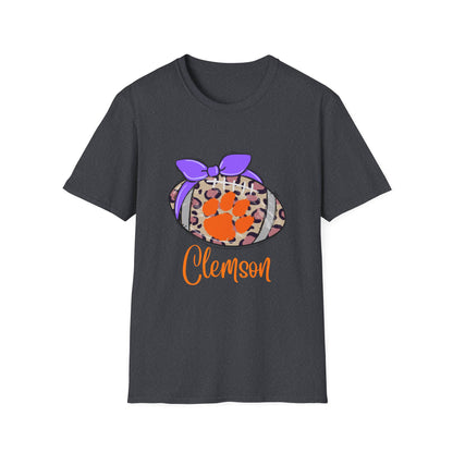 Tiger Leopard Print T-Shirt | Unisex Softstyle Tee | Game Day Apparel, College Spirit Wear, Birthday Gift, Casual Outing