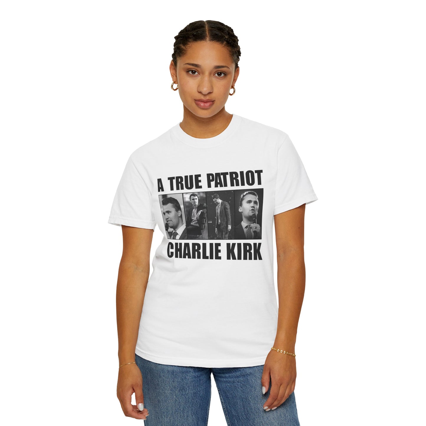 Patriotic Graphic Tee - A True Patriot, Charlie Kirk Shirt, Unisex Casual Wear, Gift for Conservatives, Election Day Apparel, Freedom [...]