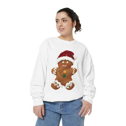 Gingerbread Christmas Sweatshirt Comfort Colors