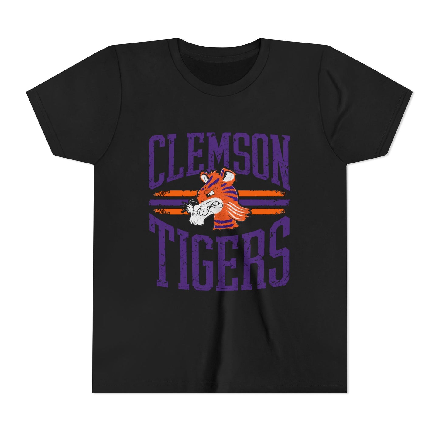 Clemson Tigers Youth Tee, Fun Sports Shirt for Kids, Perfect for Game Day, Birthday Gift, College Spirit Wear
