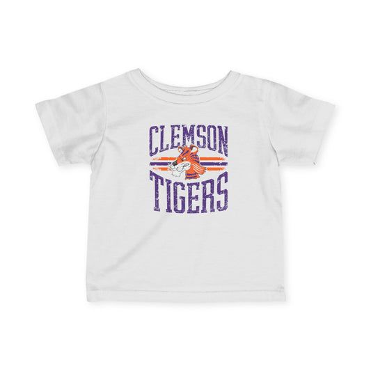 Clemson Tigers Infant Tee - Cute Baby Shirt, Kids' Apparel, College Merchandise, Baby Shower Gift, Toddler Clothing