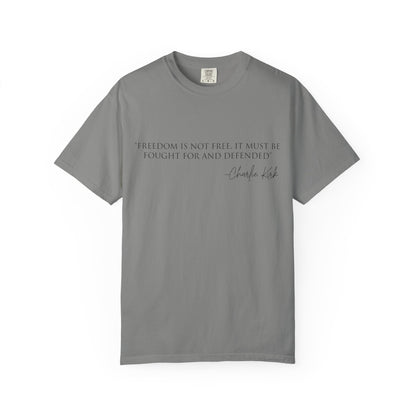 Freedom Quote Unisex T-Shirt, Motivational Tee, Gift for Activists, Casual Wear, Birthday Present, Statement Apparel