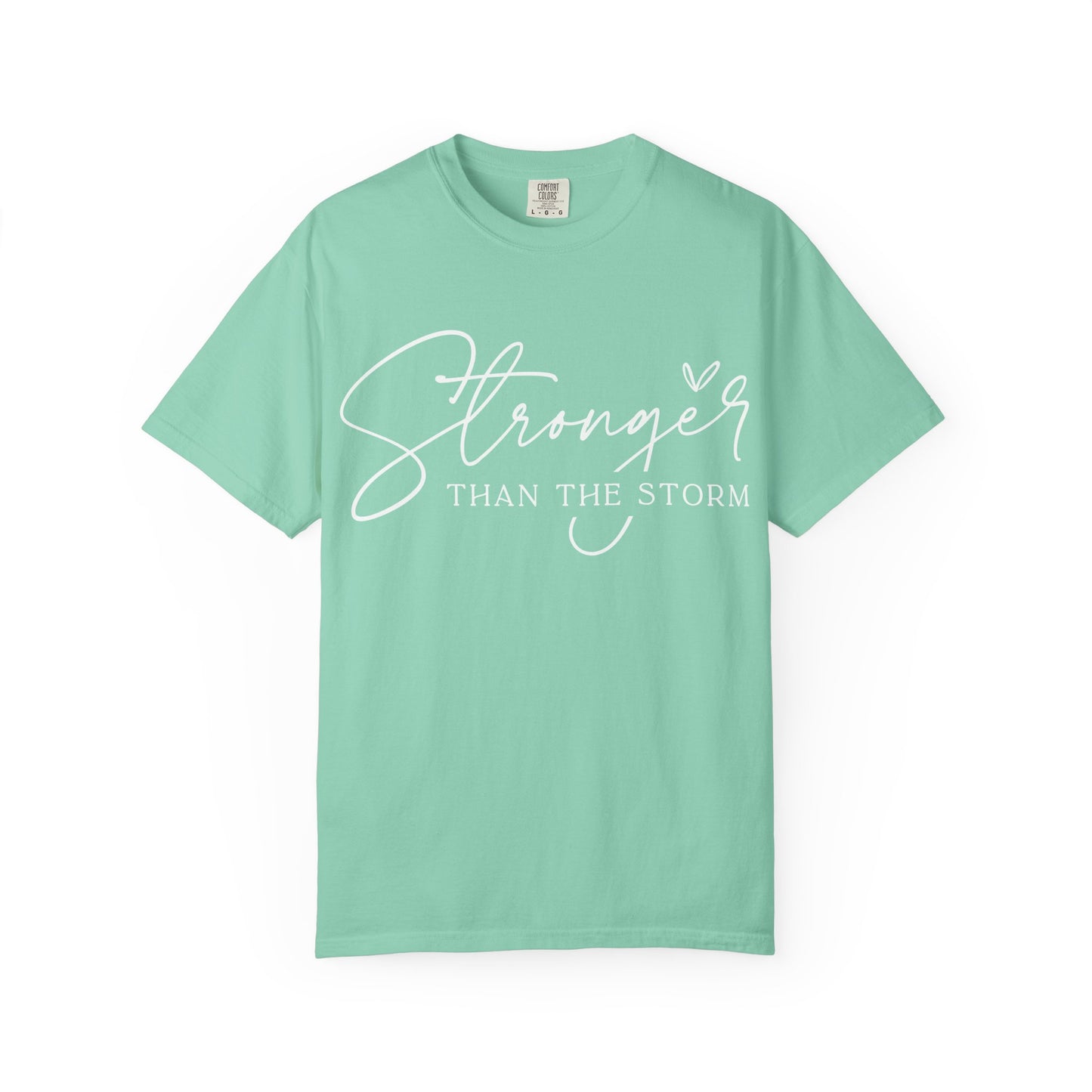 Unisex Motivational T-Shirt, Stronger Than the Storm Design, Inspirational Apparel, Casual Wear, Gift for Her, Positive Vibes