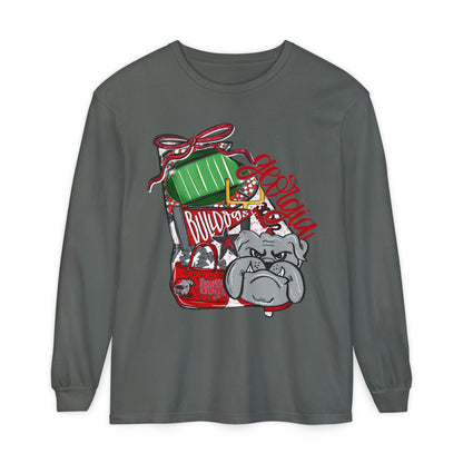 Garment-Dyed Long Sleeve T-Shirt with Bulldog Design | Casual Wear, Bulldog Lovers Gift, Unique Graphic Tee, Dog-Themed Apparel, [...]