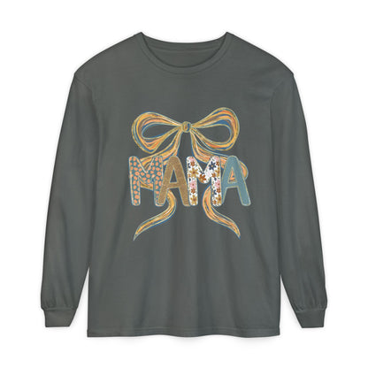 Trendy Long Sleeve T-Shirt for Moms, Cozy Feminine Tee, Gift for Mother's Day, Cute Everyday Wear, Mama Shirt