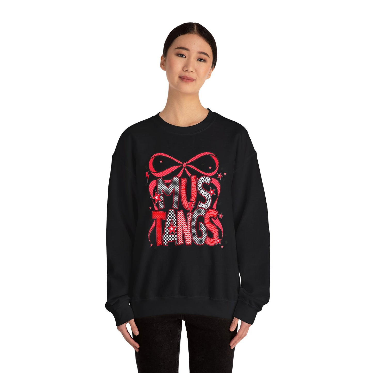 Mustang Love Crewneck Sweatshirt - Cozy Unisex Pullover for Horse Lovers, Gift for Equestrian, Casual Outfit, Horse Show