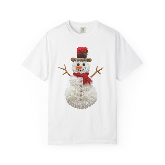 Snowman Holiday T-shirt Comfort Colors
