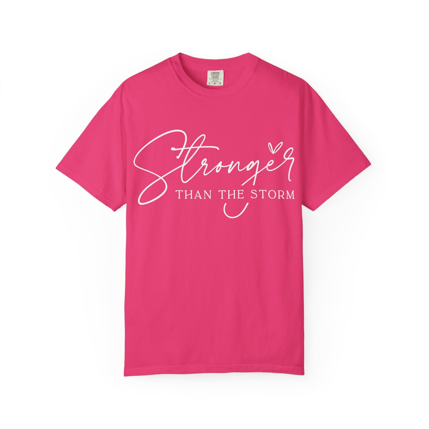 Unisex Motivational T-Shirt, Stronger Than the Storm Design, Inspirational Apparel, Casual Wear, Gift for Her, Positive Vibes