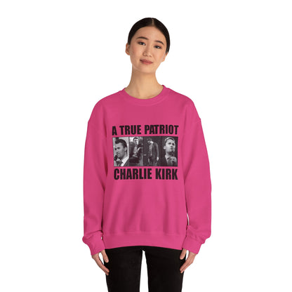 Unisex Heavy Blend™ Crewneck Sweatshirt - A True Patriot Charlie Kirk Sweatshirt, Cozy Gift for Patriots, Political Statement, [...]