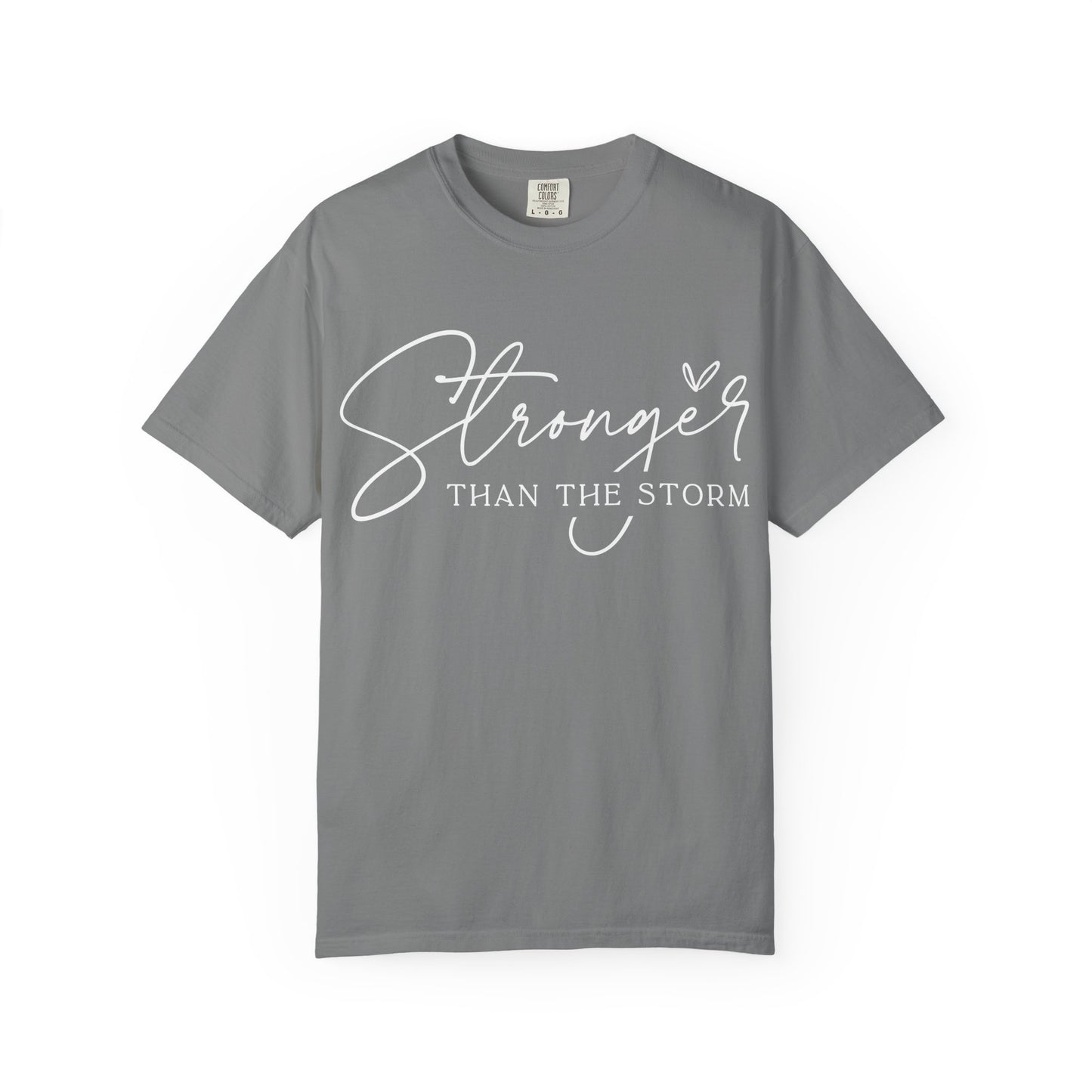 Unisex Motivational T-Shirt, Stronger Than the Storm Design, Inspirational Apparel, Casual Wear, Gift for Her, Positive Vibes