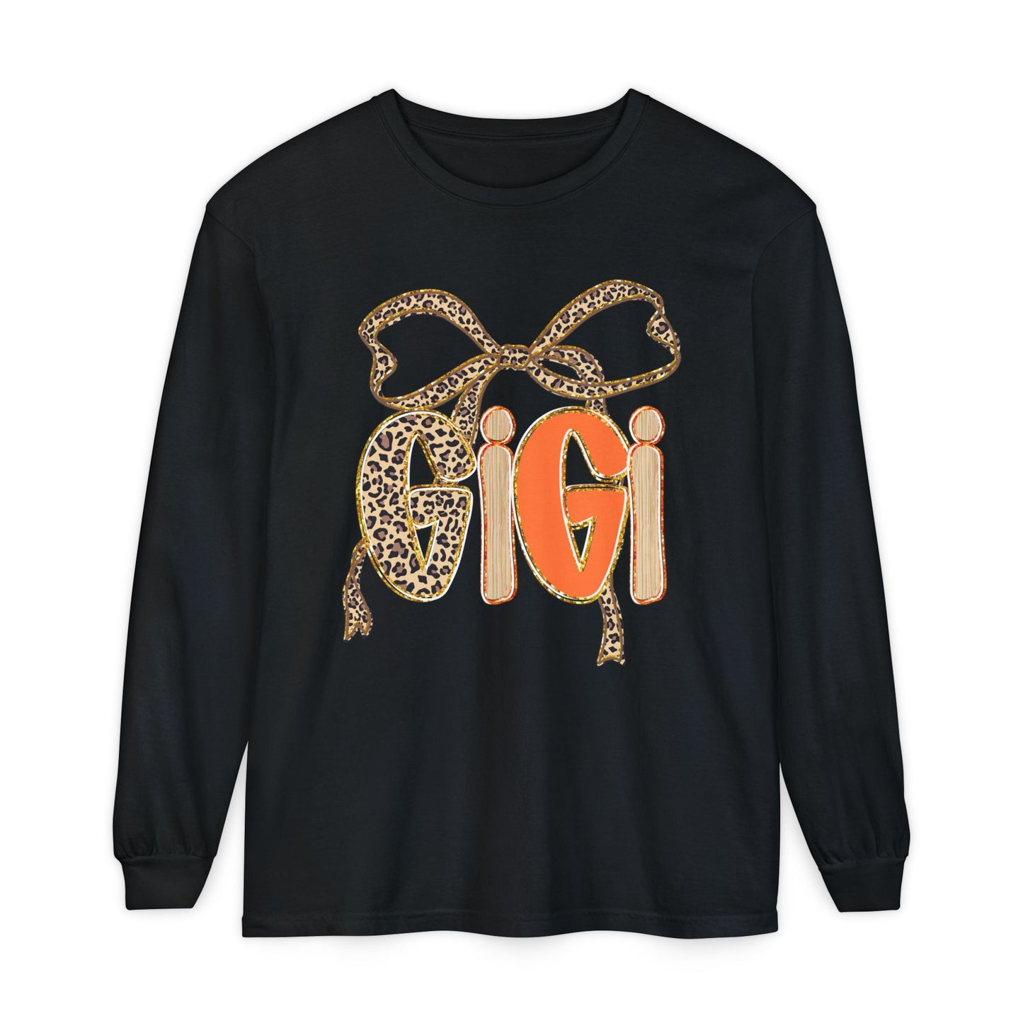 Trendy Animal Print Long Sleeve Tee - Perfect Gift for Gigi, Stylish Loungewear, Casual Wear, Birthday Gifts, Fall Fashion