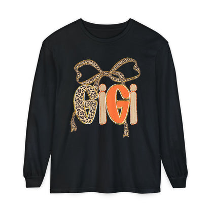 Trendy Animal Print Long Sleeve Tee - Perfect Gift for Gigi, Stylish Loungewear, Casual Wear, Birthday Gifts, Fall Fashion