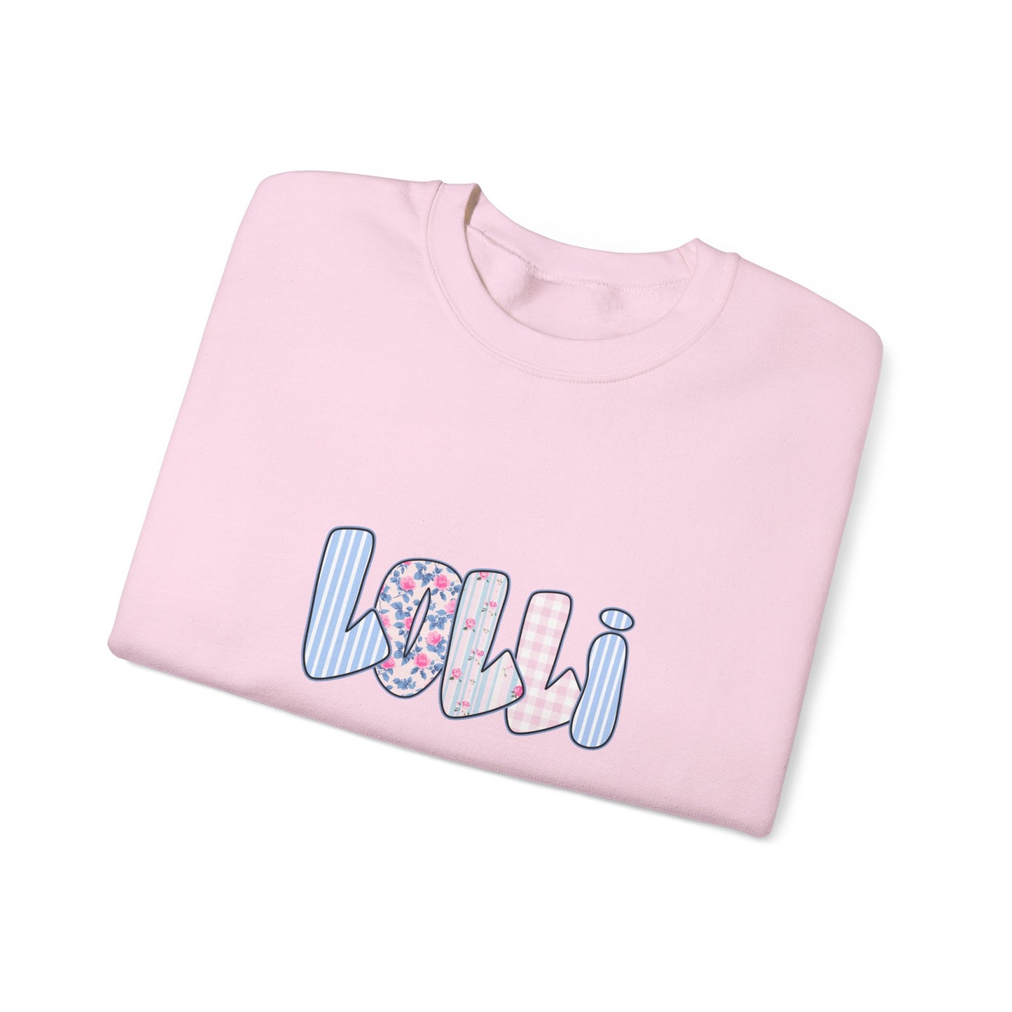 Lolli Pink & Blue Floral Crewneck