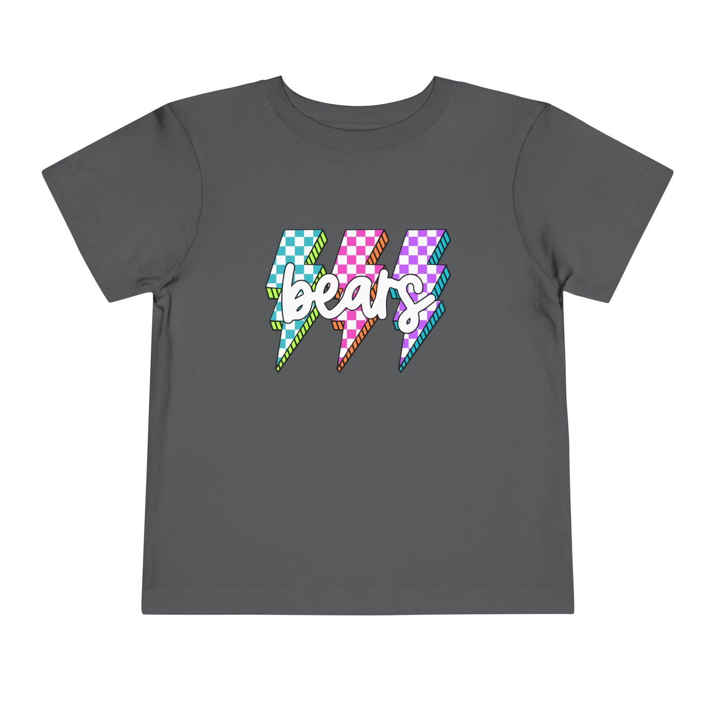 Colorful Lightning Bears Toddler Tee, Kids Graphic Tee, Fun Casual Shirt, Birthday Gift for Toddlers, Summer Outfit, Playful Apparel