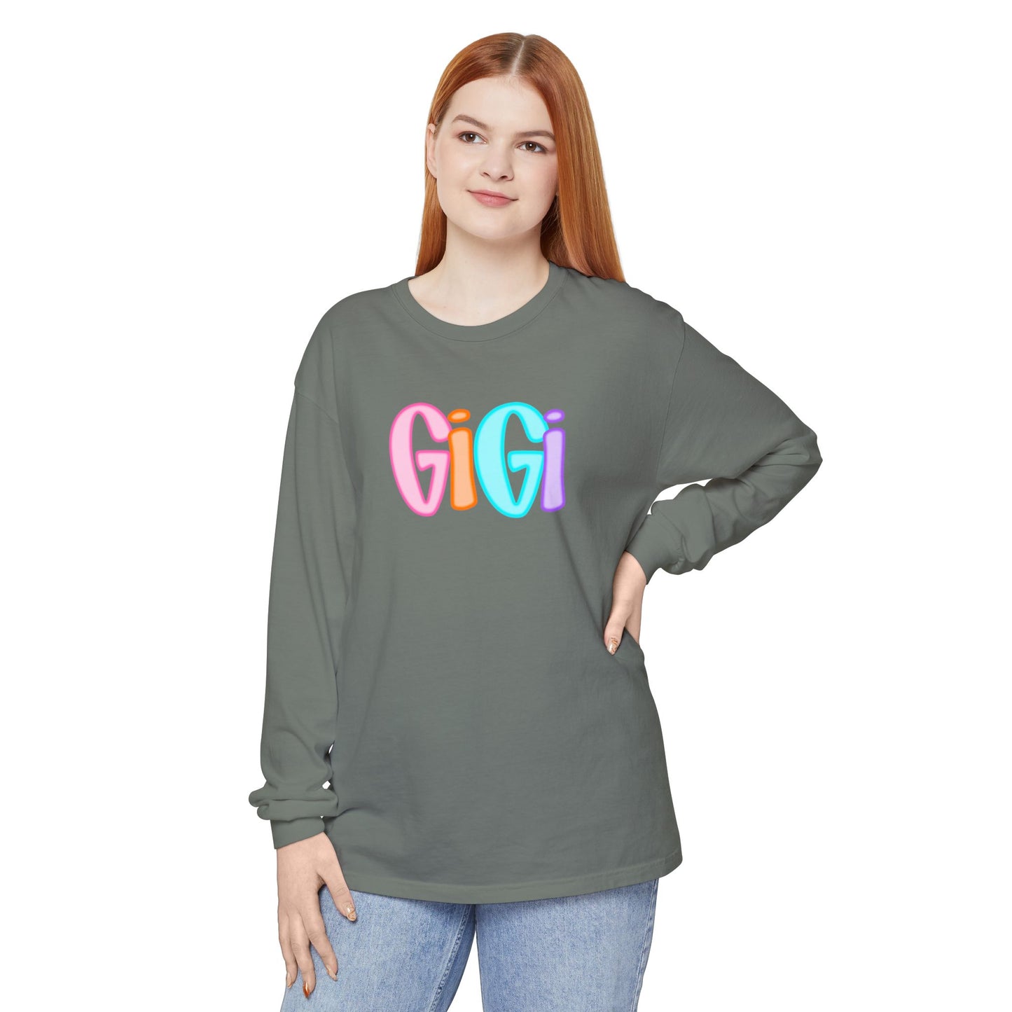 Gigi Neon Comfort Colors Long Sleeve