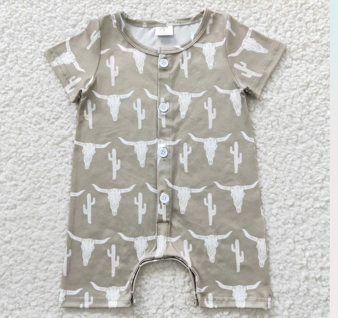 Boys Western Shorts Romper