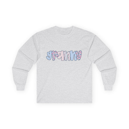 Granny Pink & Blue Floral Long Sleeve