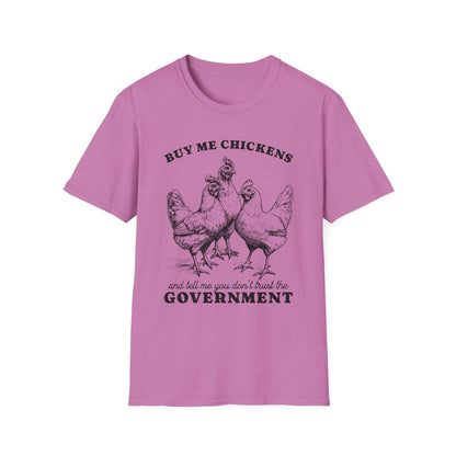Funny Chicken Government T-Shirt, Humorous Tee, Gift for Chicken Lovers, Farm Animal Humor, Unique Graphic Shirt