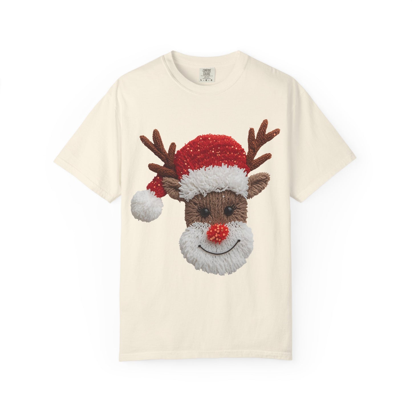 Festive Reindeer T-Shirt Comfort Colors