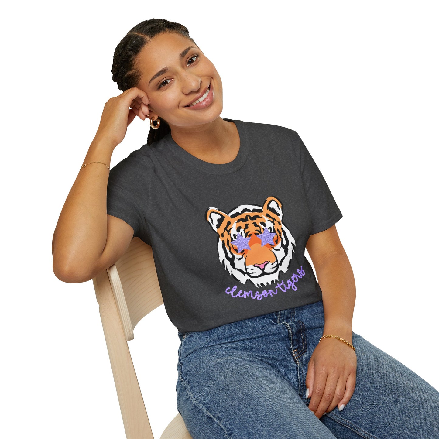 Clemson Tigers Unisex T-Shirt, College Apparel, Graphic Tee, Gift for Students, Casual Wear, School Spirit Shirt