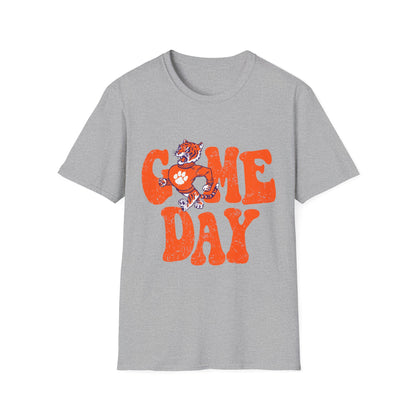 Game Day Unisex Softstyle T-Shirt | Perfect for Sports Fans, Tailgating, Casual Wear, Gift for Gamers, Cheer Day Apparel