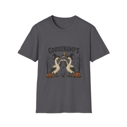 Goosebumps Halloween Unisex Softstyle T-Shirt - Spooky Shirt, Halloween Costume, Gift for Her, Halloween Party, Fall Fashion
