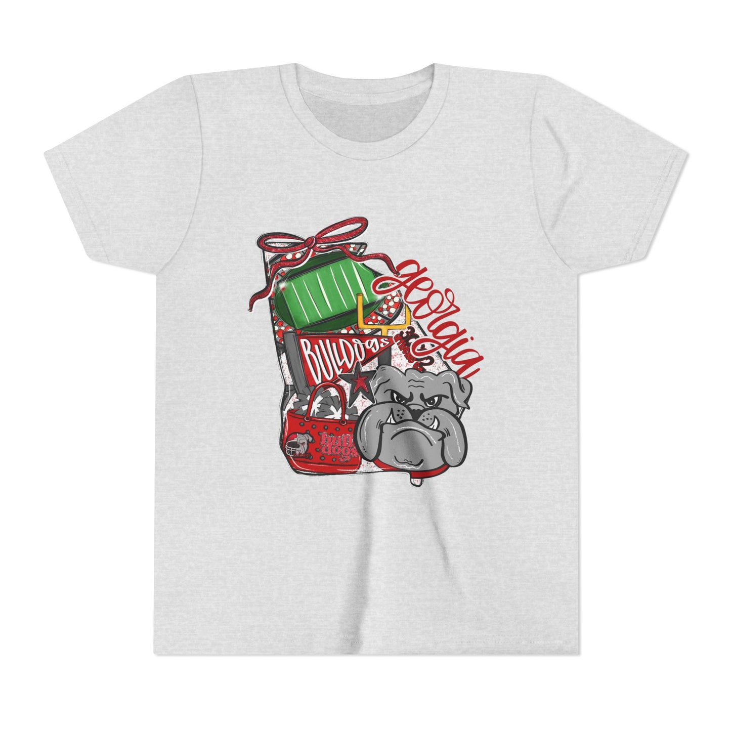 Funny Bully Bulldog Youth Tee, Cute Dog Shirt, Kids Unisex T-Shirt, Animal Lover Gift, Pet Themed Apparel
