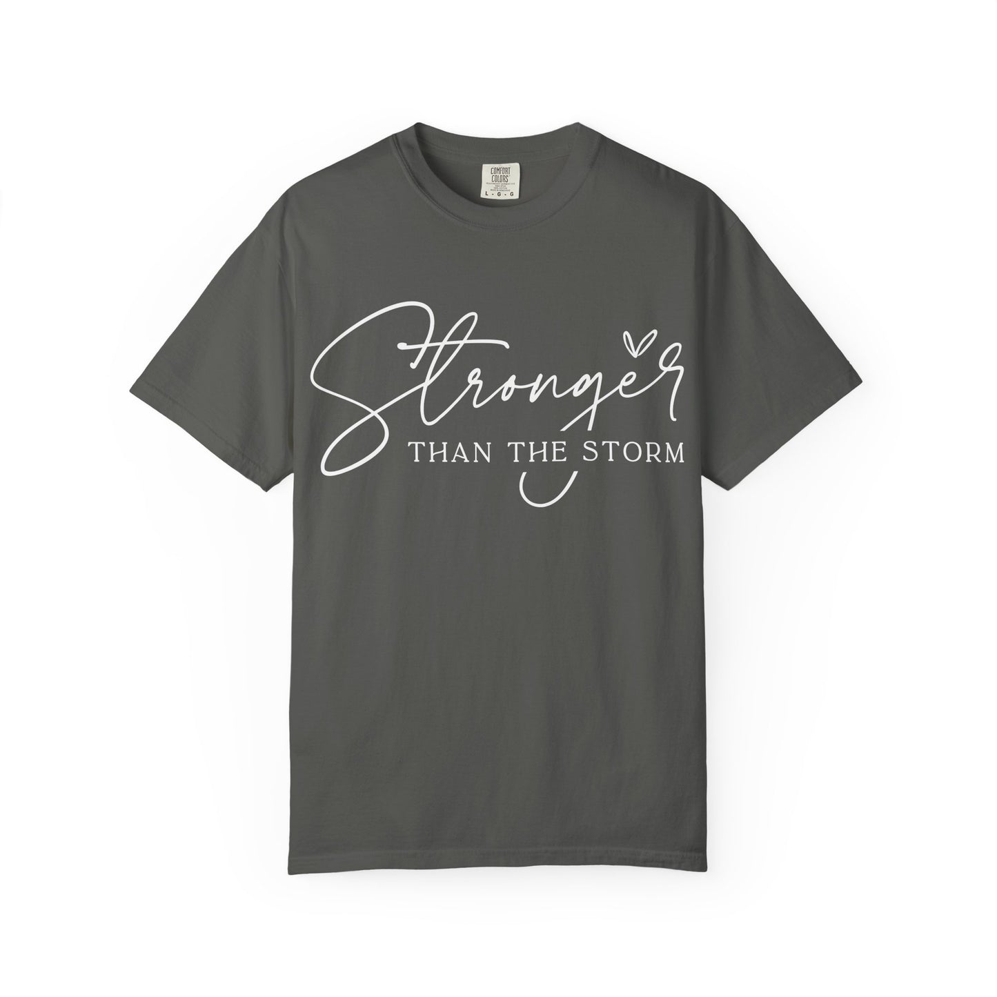 Unisex Motivational T-Shirt, Stronger Than the Storm Design, Inspirational Apparel, Casual Wear, Gift for Her, Positive Vibes
