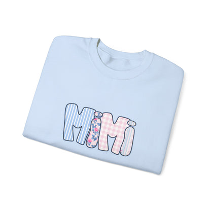 Mimi Pink & Blue Floral Crewneck
