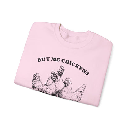 Charming Statement Sweatshirt: 'Buy Me Chickens' Style, Cozy Gift for Chicken Lovers, Fun Agriculture Apparel, Perfect for Farmhouse [...]
