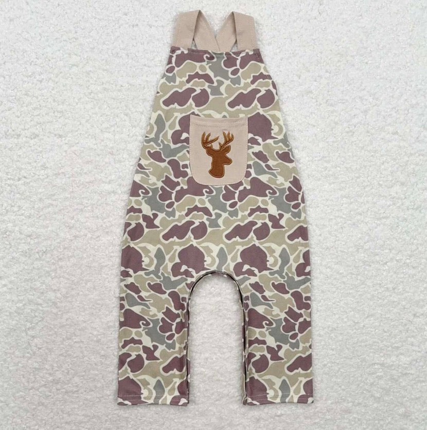 Boys Camo Deer Overalls