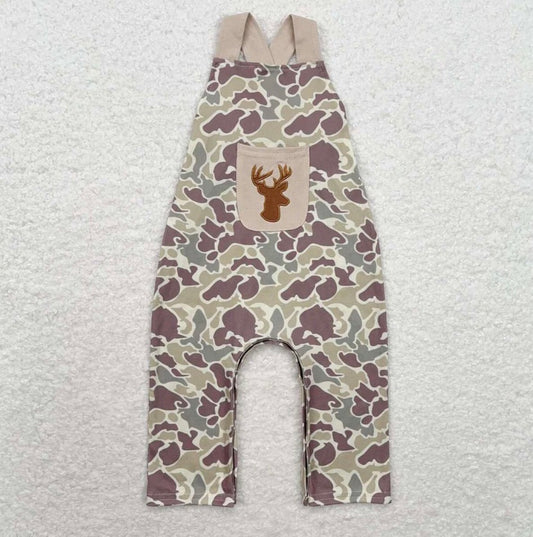Boys Camo Deer Overalls