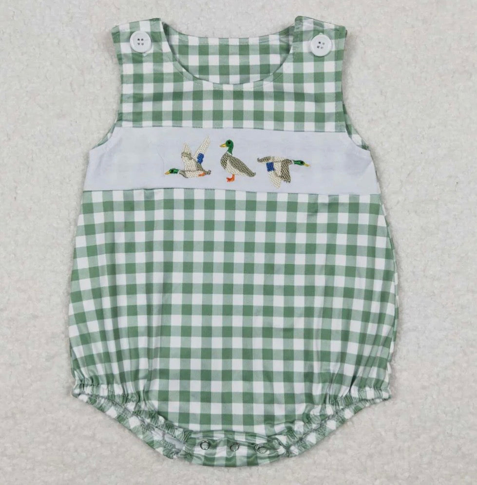 Plaid Ducks Boys Bubble