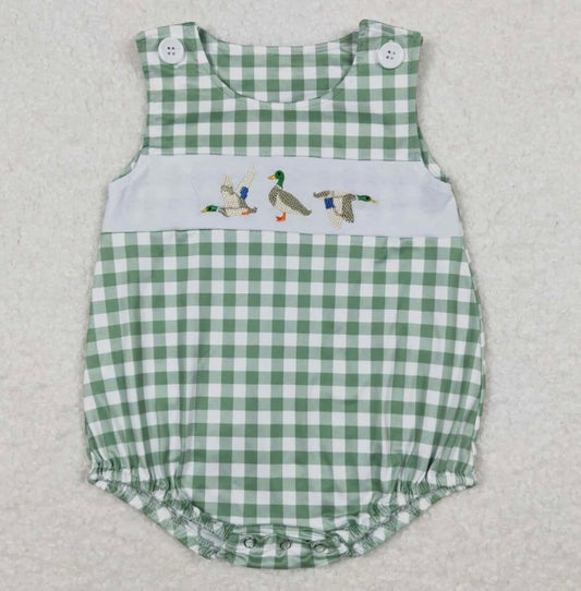 Plaid Ducks Boys Bubble