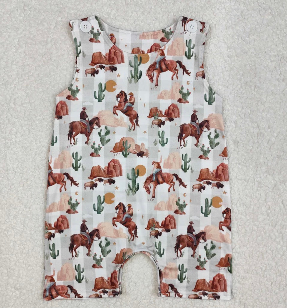 Western Shorts Romper