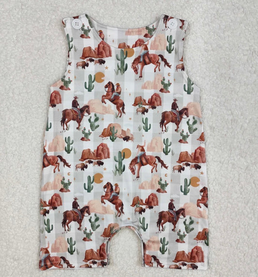 Western Shorts Romper